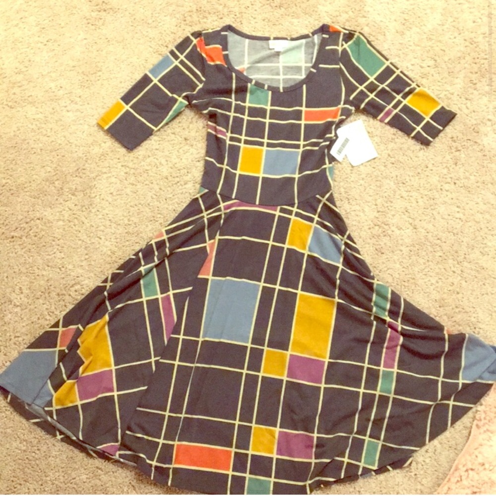 Lularoe Nicole Dress with Shapes